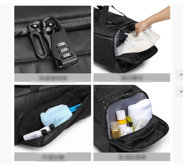 Waterproof Travel & Gym Bag – L Duffel with Anti-Theft Lock