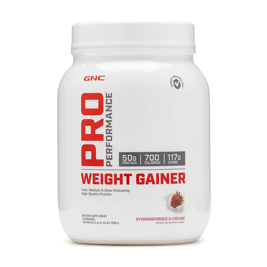 GNC Pro Performance Muscle Builder | Strawberry Cream | Tested for Substances | 6 Servings