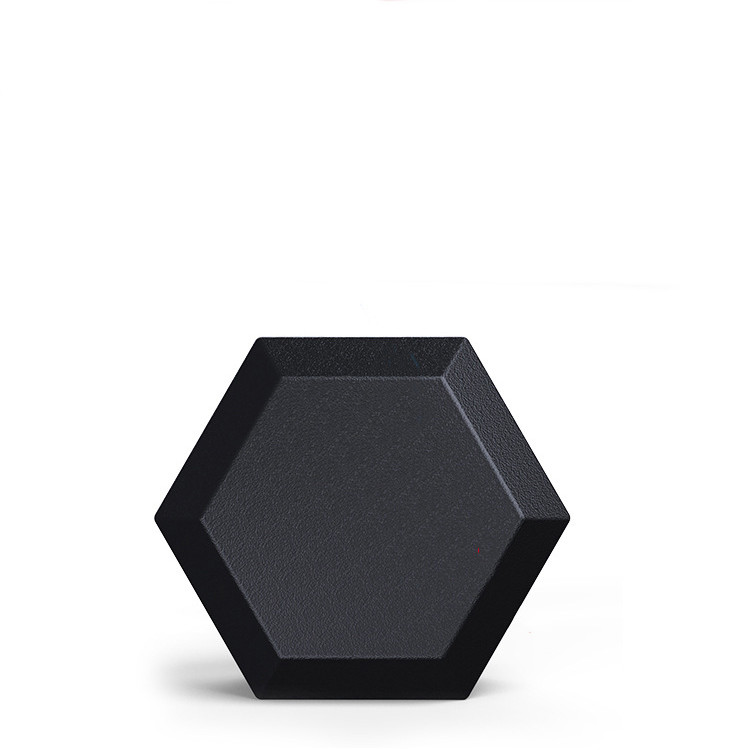 Rubber Hex Dumbbell – Knurled Chrome Handle | Anti-Roll Design | Home & Gym Use