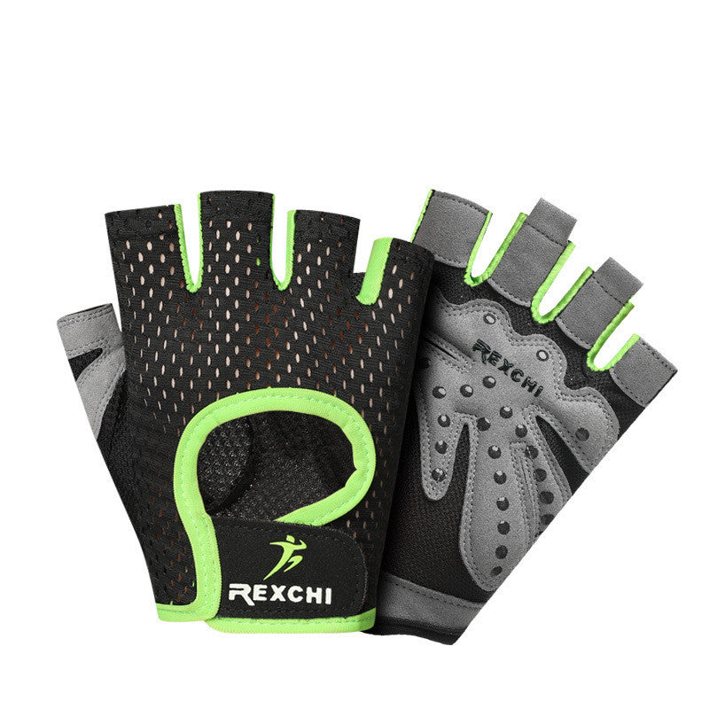 GripMaster Half-Finger Workout Gloves – Anti-Slip Grip | Weightlifting & Cross Training