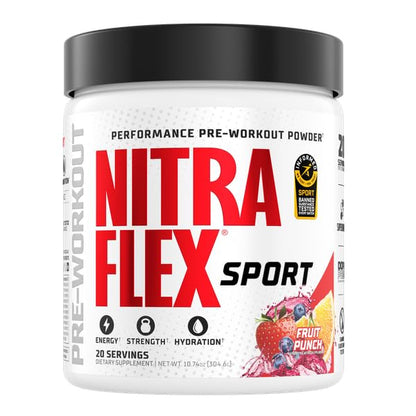 GAT Nitraflex Sport Pre-Workout Powder – Fruit Punch 20 Servings
