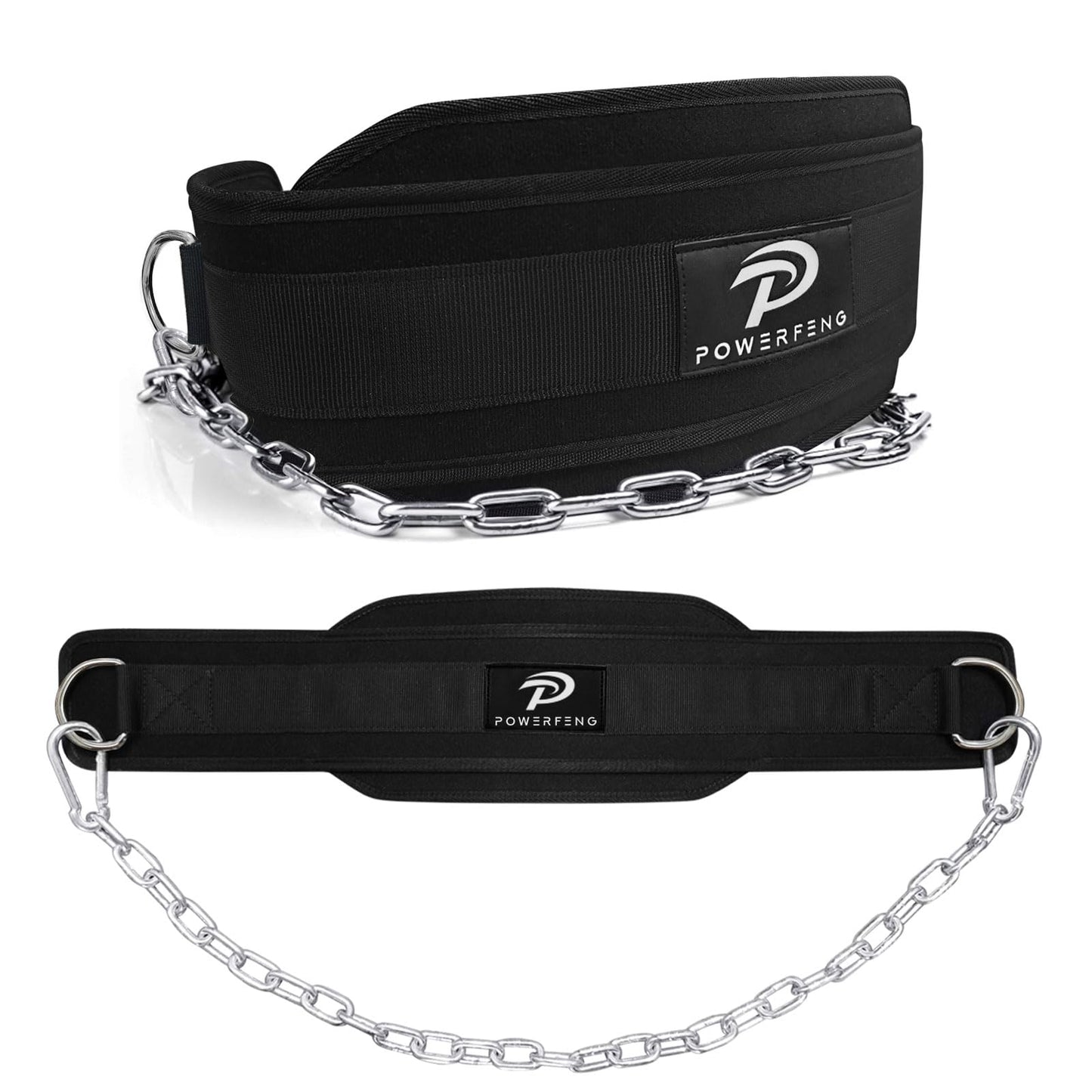 Dip Belt for Weight Lifting: Dip Belt with Heavy Duty Steel Chain for Weighted Dips Pull Ups Squats - Weighted Dip Belt for Strength Training Gym Home - Mphav.u