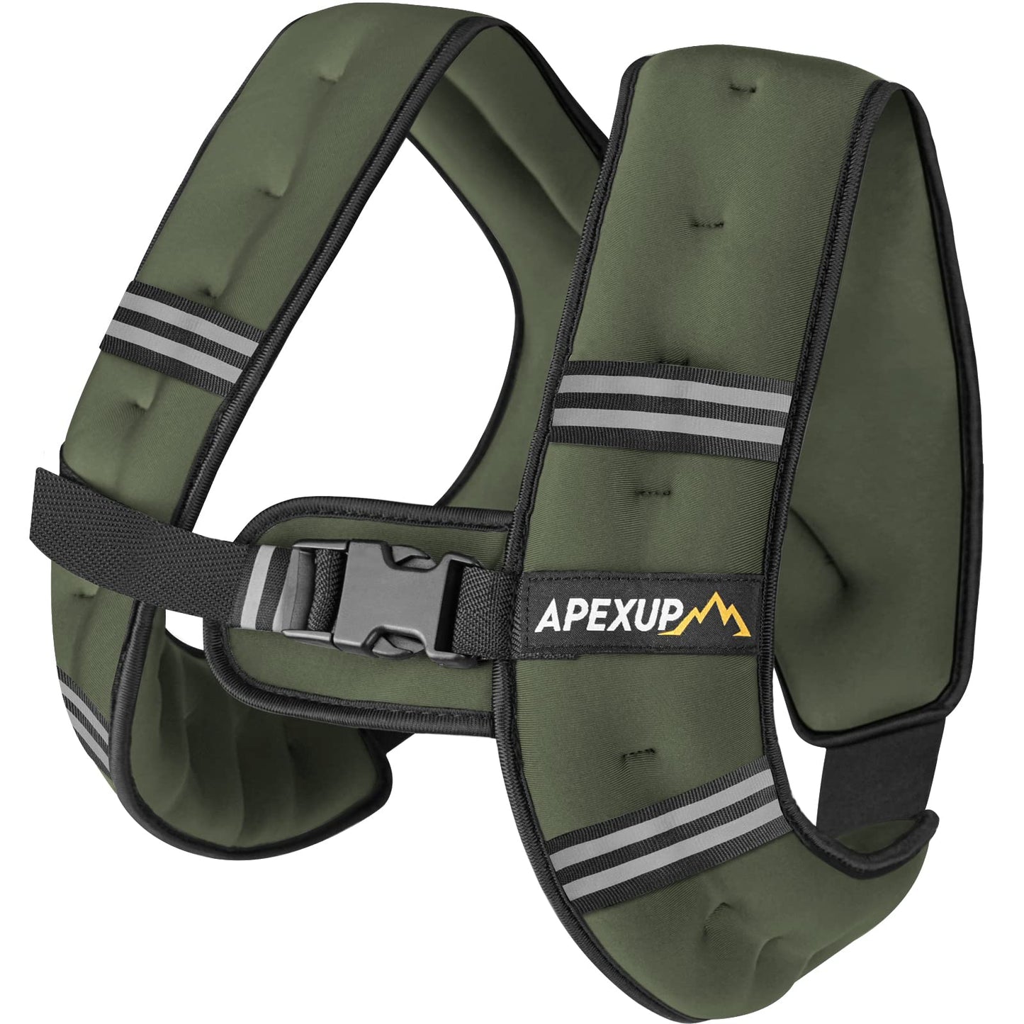 Women's Reflective Stripe Weighted Vest – Strength Training & Running | Green