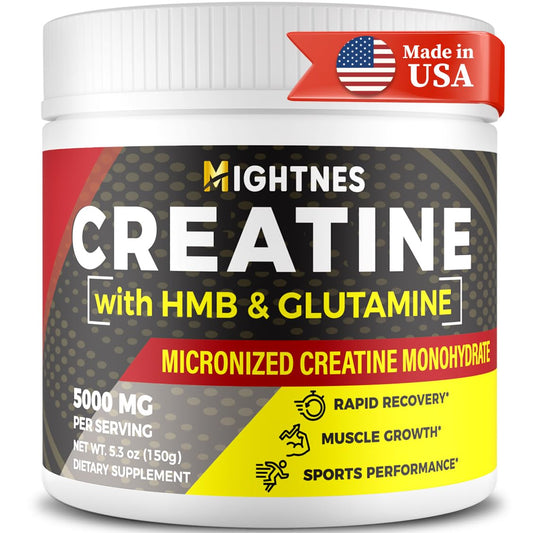 Creatine Monohydrate - Creatine Powder for Men - Creatine for Women - Creatine HMB - Micronized Creatine Powder - Creatine Glutamine| for Muscle Growth & Recovery| Creatine 3000mg Per Serv Unflavored - Mphav.u