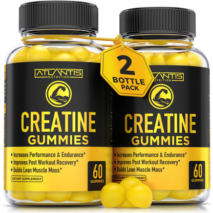 Creatine Monohydrate Gummies – 5g Per Serving | Strength, Endurance & Muscle Growth