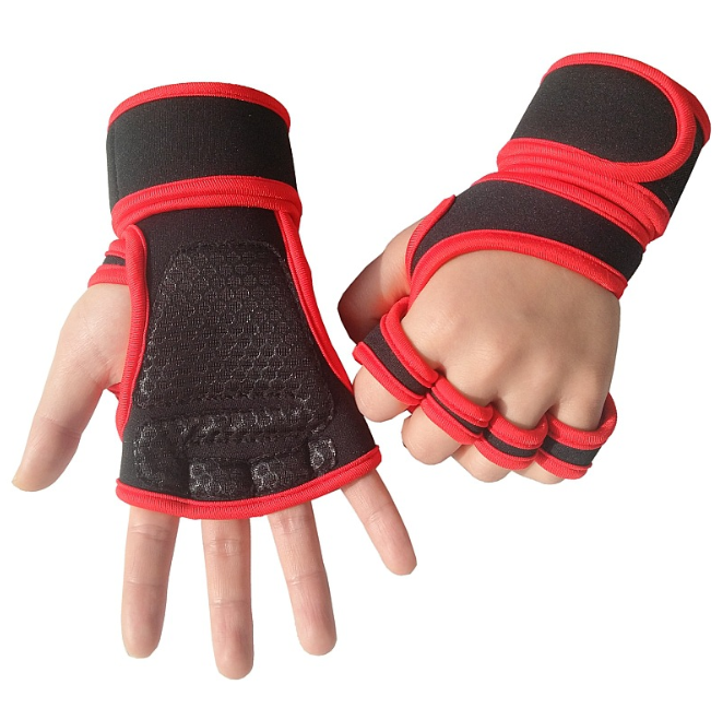 Weightlifting Half-Finger Gloves – Palm Protection & Grip Support | Men & Women