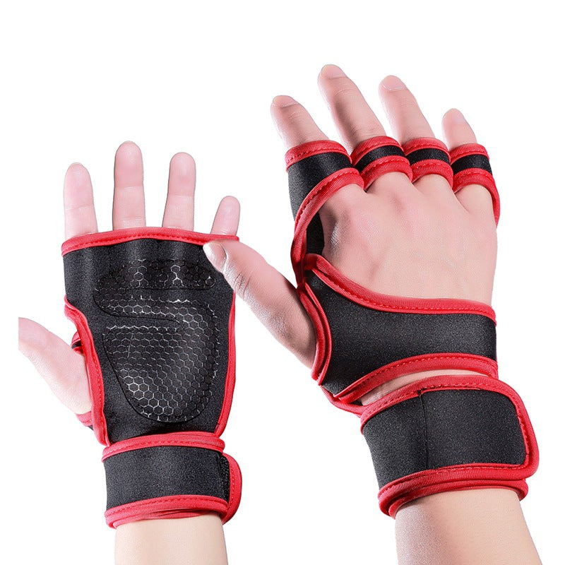Weightlifting Half-Finger Gloves – Palm Protection & Grip Support | Men & Women