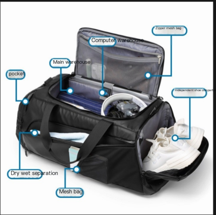 Waterproof Travel & Gym Bag – L Duffel with Anti-Theft Lock