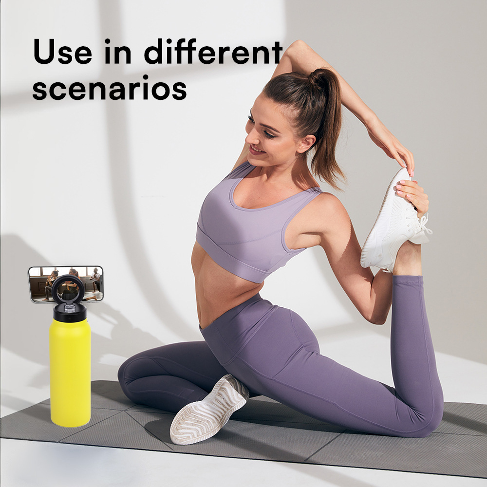 Stainless Steel Water Bottle With Lid Magnetic
