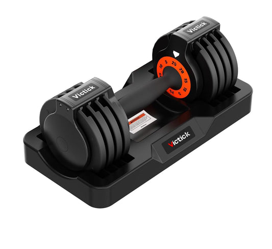 Adjustable Dumbbell 25LB – 5-in-1 Space-Saving Home Gym Weight
