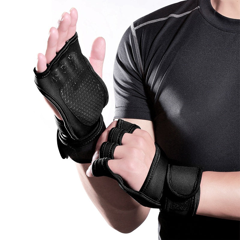 Weightlifting Half-Finger Gloves – Palm Protection & Grip Support | Men & Women