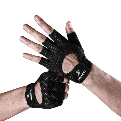 GripMaster Half-Finger Workout Gloves – Anti-Slip Grip | Weightlifting & Cross Training