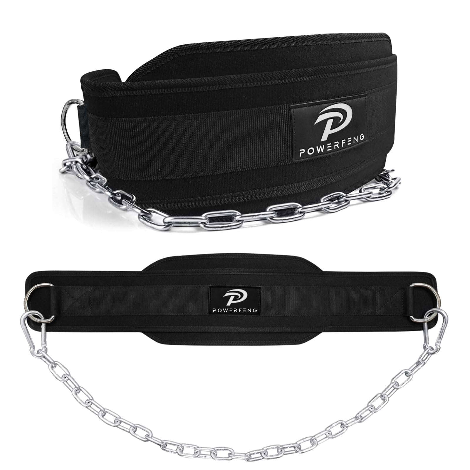 Dip Belt for Weight Lifting: Dip Belt with Heavy Duty Steel Chain for Weighted Dips Pull Ups Squats - Weighted Dip Belt for Strength Training Gym Home - Mphav.u