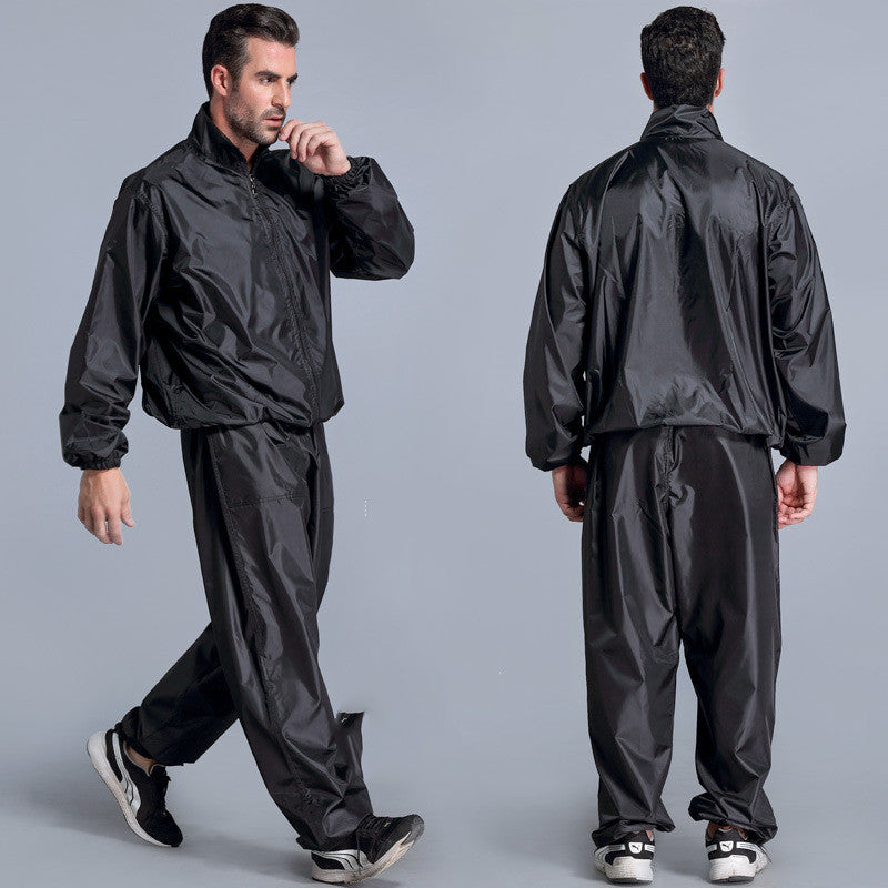 Plus Size Men's Sauna Sweat Suit – Full Body Workout Suit for Weight Loss & Cardio Training