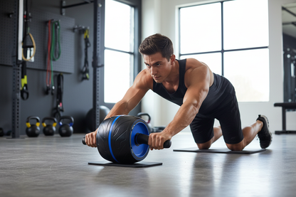 Person using ab wheel