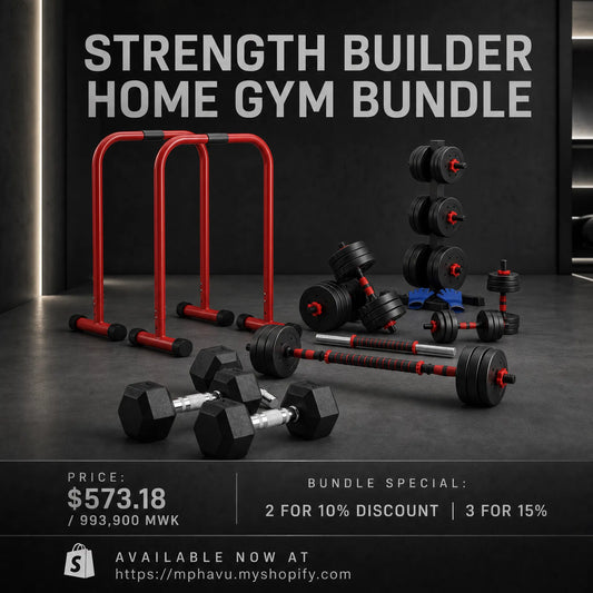 STRENGTH BUILDING HOME GYM BUNDLE
